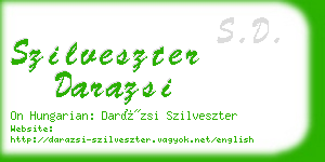 szilveszter darazsi business card